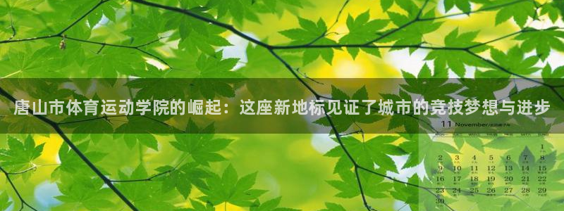 MK体育官网下载平台注册：唐山市体育运动学院的崛起：
